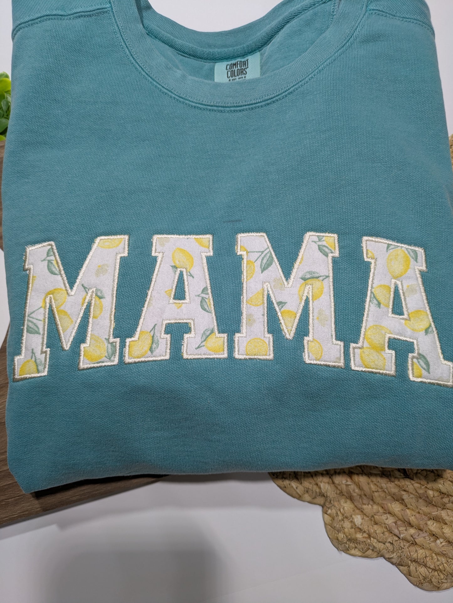 Lemons Mama Appliqué Sweatshirt