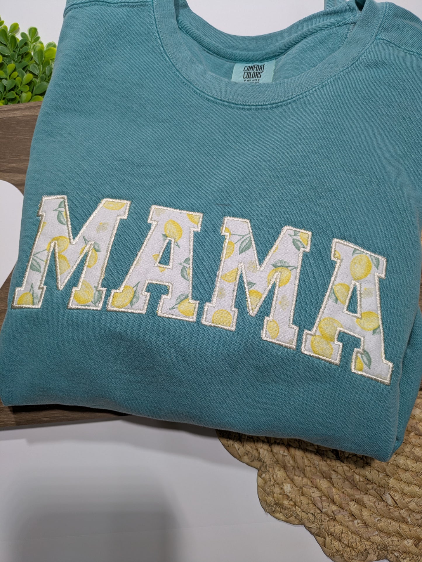 Lemons Mama Appliqué Sweatshirt