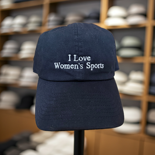I Love Women’s Sports Adjustable Embroidered Baseball Hat