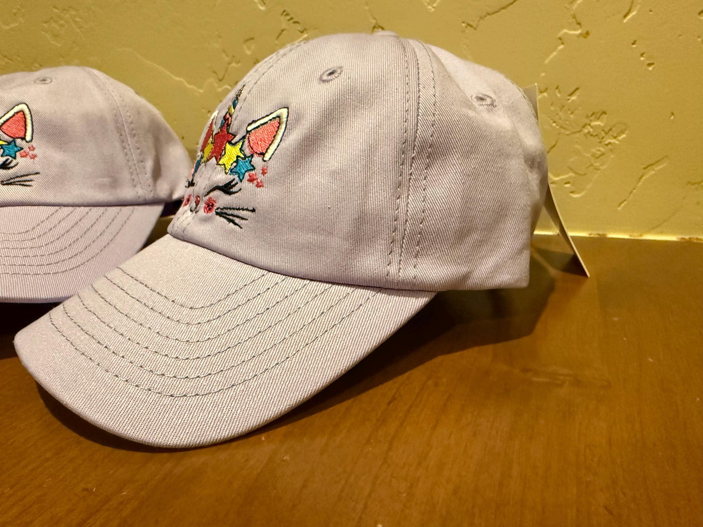 Cute Pastel Purple Unicorn Cat Hat