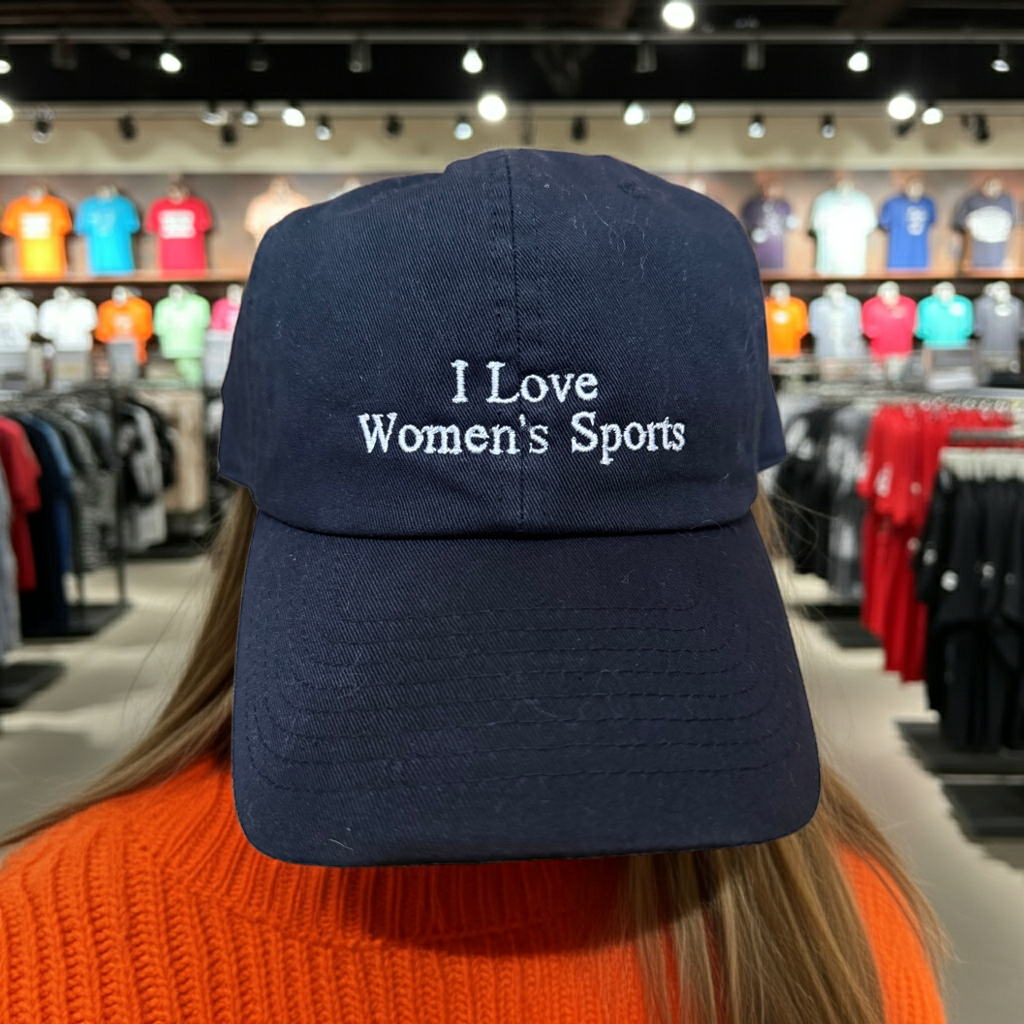 I Love Women’s Sports Adjustable Embroidered Baseball Hat