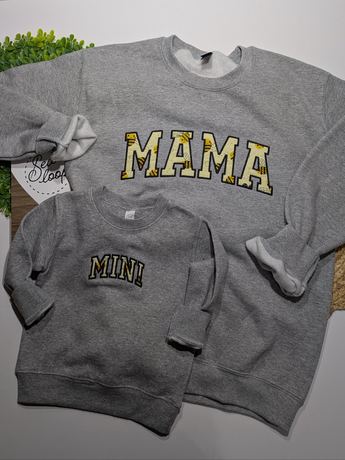 Bumblebee Mama and Mini Matching Sweatshirts