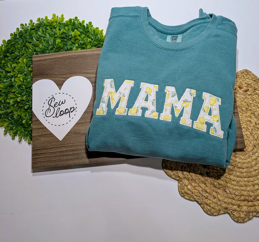 Lemons Mama Appliqué Sweatshirt