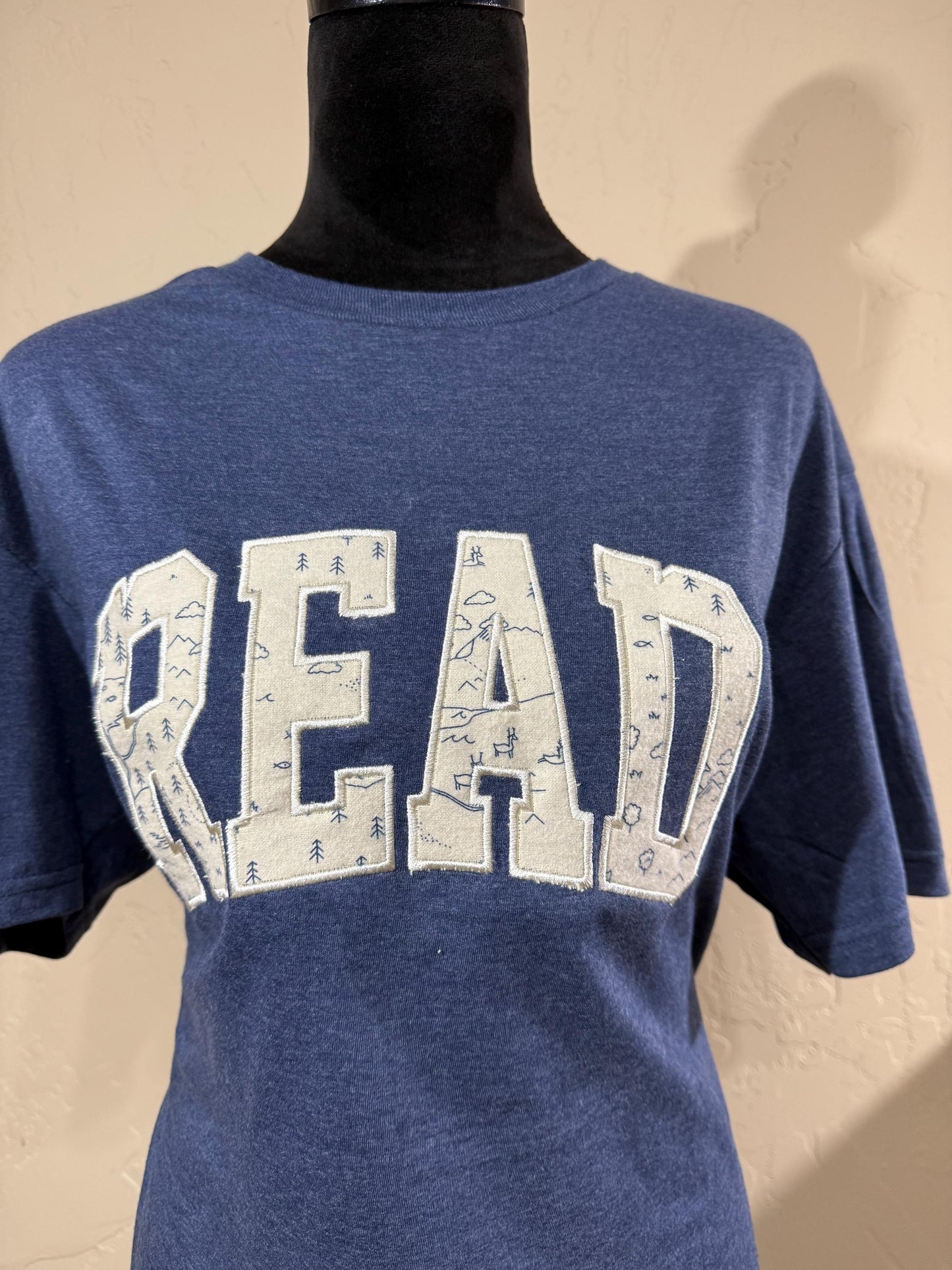 READ Appliqué T-Shirt – Book Lover Shirt