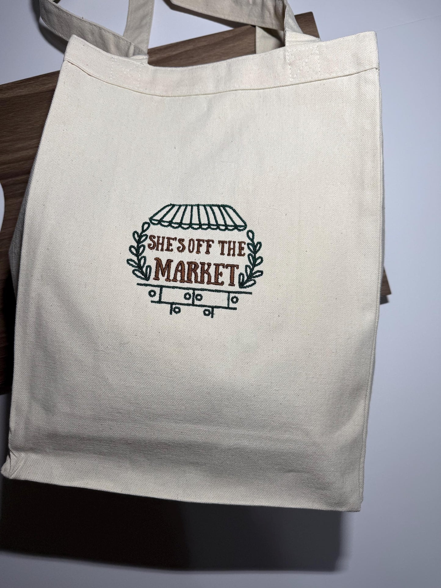 She’s off the Market Tote Bag