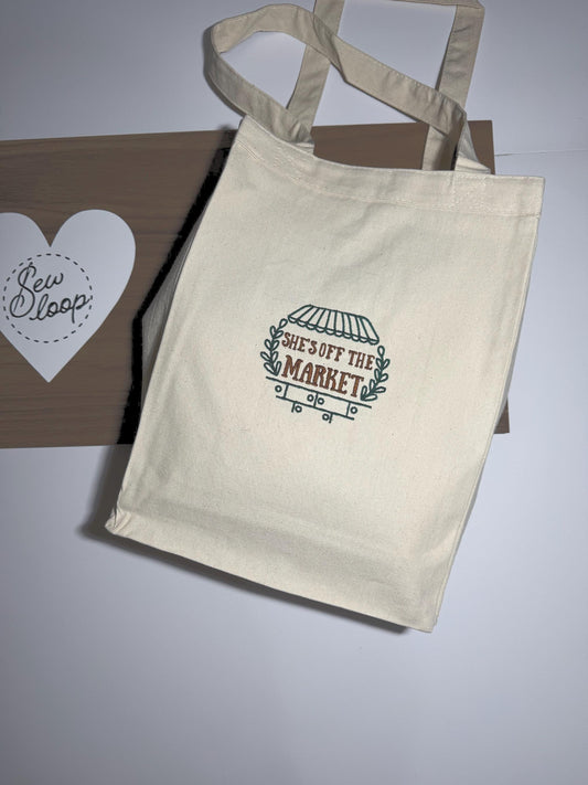 She’s off the Market Tote Bag
