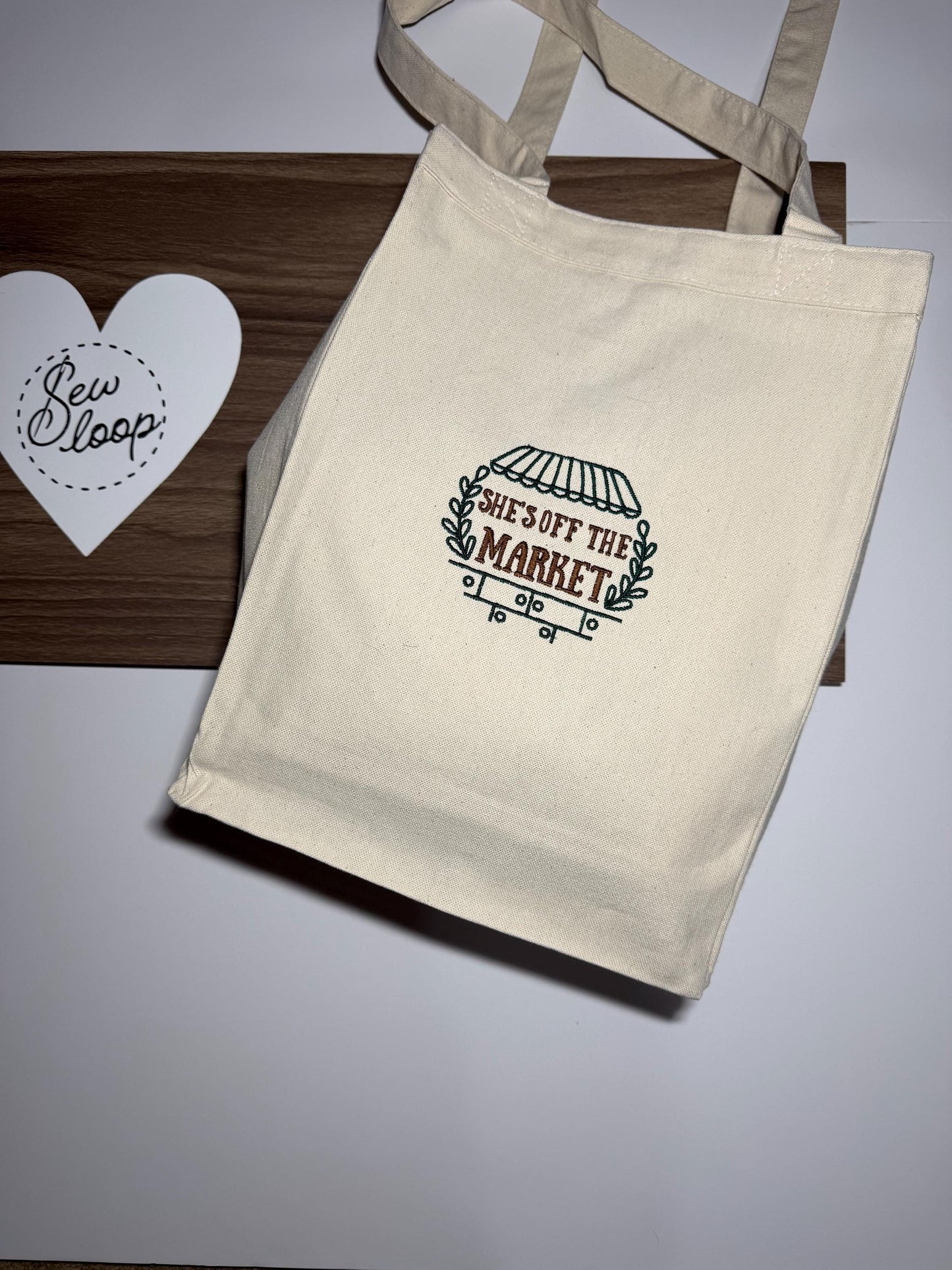 She’s off the Market Tote Bag